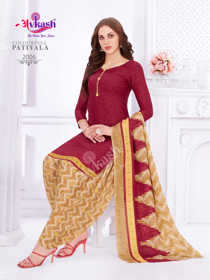 Avkash Colourfull Patiyal 2 Casual Daily Wear Cotton Printed Collection